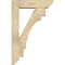 Ekena Millwork Merced Slat Rough Sawn Bracket w/ Offset Brace, Douglas Fir, 6"W x 22"D x 34"H BKT0604X22X34MRC06RDF - alternate 3